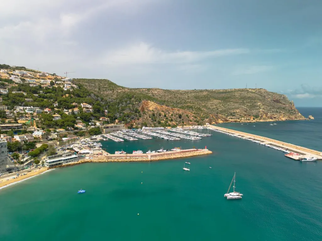 Vista aérea del Puerto de Jávea